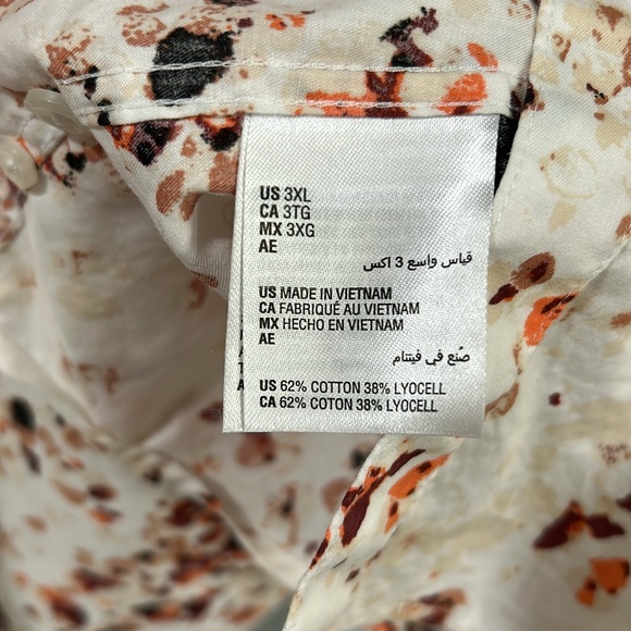 INC MEN BUTTON UP SHIRT LONG SLEEVE SZ 3XL - Picture 8 of 11